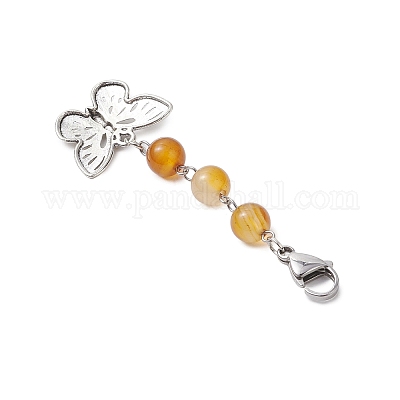 Подвески из сплава бабочки HJEW-JM02927-1