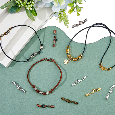 30 шт. 6-х цветные латунные карабины-клешни KK-FH0007-91-1