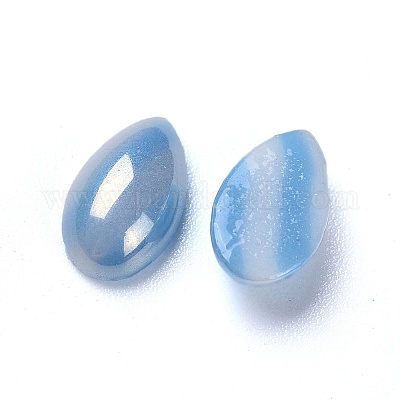 Непрозрачные стеклянные кабошоны GGLA-S038-01F-1