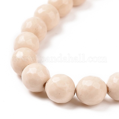 Браслеты из натурального ископаемого бисера BJEW-K212-B-015-1