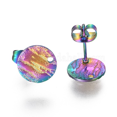 Ионное покрытие (ip) 304 нержавеющая сталь гвоздики фурнитура для сережек STAS-I157-11A-M-1