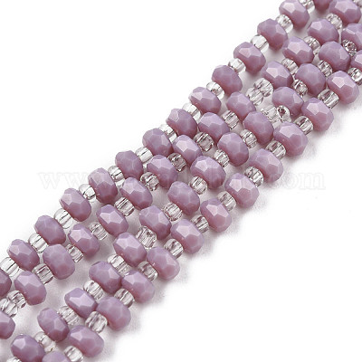 Непрозрачные сплошные цветные стеклянные бусины GLAA-N052-04-A07-1