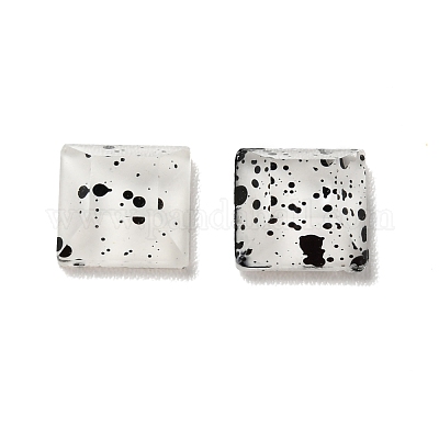 Кабошоны из смолы с точечным узором MRMJ-G015-01-1