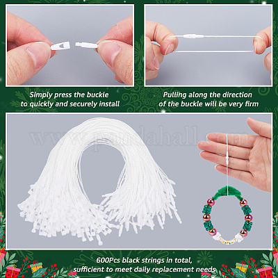 600 шт. полиэфирные нити-завязки FIND-SP0002-89A-1