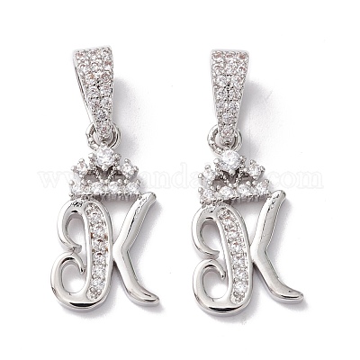 Кулоны из экологически чистой латуни с микропаве и кубическим цирконием KK-K265-01P-K-1