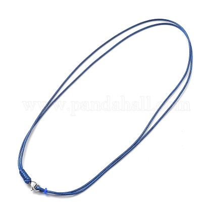 (Urlaubslagerverkauf) Koreanische Herstellung von Halsketten aus gewachster Polyesterschnur NJEW-JN02992-02-1
