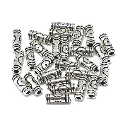 Thai 925 Sterling Silver Tube Beads STER-T002-18AS-1