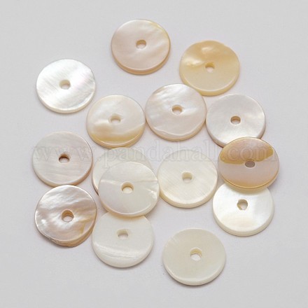 Dyed Natural Shell Bead Spacers X-SHEL-P004-07B-1