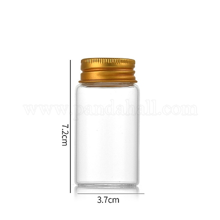Bottiglie di vetro trasparente contenitori di perline CON-WH0085-76D-02-1