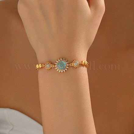 Браслеты из латуни с подсолнухами для женщин YB0749-1