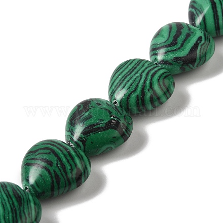 Synthetic Malachite Beads Strands G-K335-01B-1