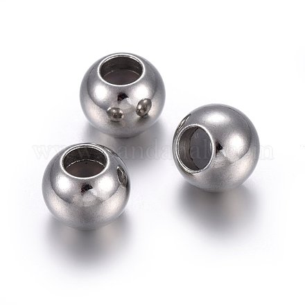 201 Stainless Steel Beads STAS-O110-13P-C-1