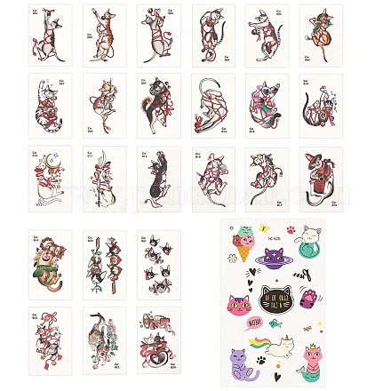 Tatouages d'art corporel de style fruit craspire DIY-CP0007-37-1