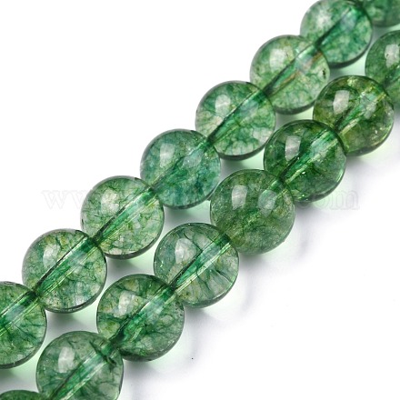 Chapelets de perles en cristal de quartz naturel X-G-C076-10mm-8-A-1