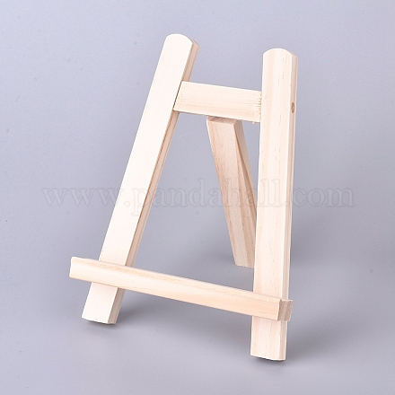Caballete de mesa plegable de madera de pino AJEW-WH0112-09-1