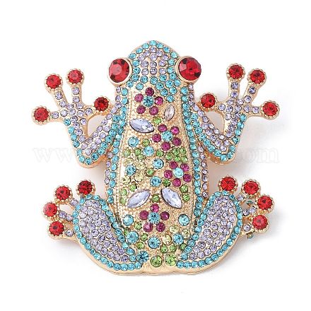 Броши из цинкового сплава со стразами JEWB-Z036-02G-1