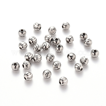Perles ondulées en 201 acier inoxydable STAS-S103-17C-P-1