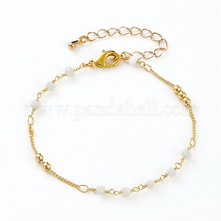 Bracelets de perles de verre à facettes BJEW-JB05853-03-1