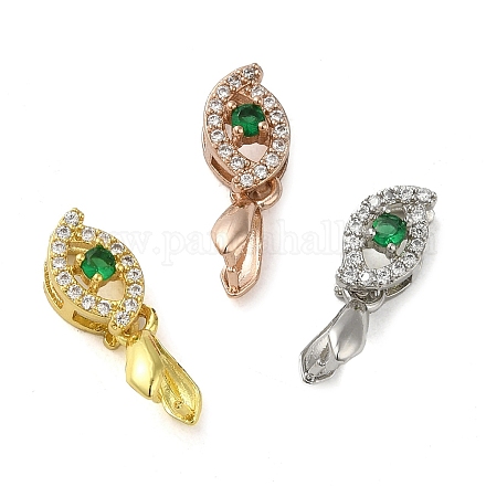 Покрытие стойки латунь микро паве прозрачный кубический цирконий ледоруб щепотка поручни KK-K340-19-1