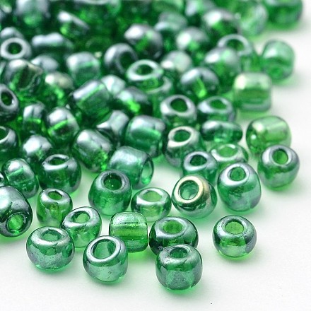 Round Trans. Colours Lustered Glass Seed Beads X-SEED-A006-2mm-120A-1