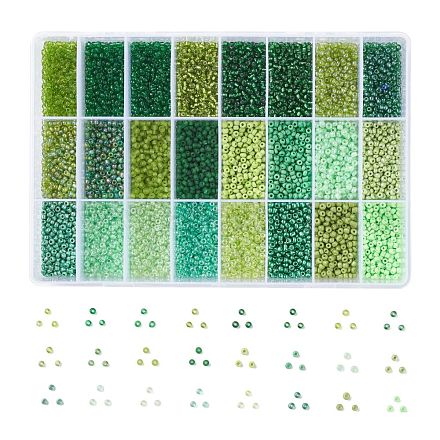 288G 24 Colors Glass Seed Beads SEED-JQ0005-01D-3mm-1