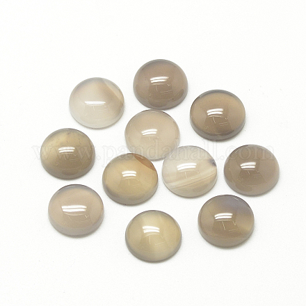 Natural Gray Agate Cabochons G-R416-20mm-15-1