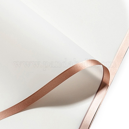20 feuilles de papier d'emballage cadeau pvc imperméable bord doré PAAG-PW0001-018B-1