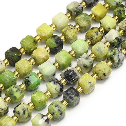 Натуральная нить бусин хризопраз G-I376-D47-01-1