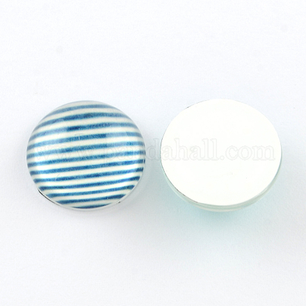 Half Round/Dome Glass Flatback Cabochons for DIY Projects X-GGLA-Q037-12mm-16M-1