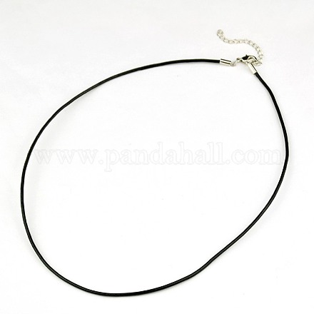 Cuero cable de la toma de collar X-NJEW-A280-2.0mm-01-1