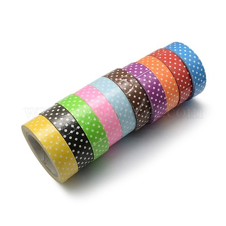 Einseitig Polka Dot gedruckt Baumwollband OCOR-S067-1.5cm-M-1