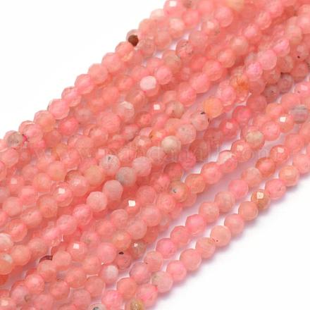 Chapelets de perles en rhodochrosite naturelle G-E411-41-2mm-1