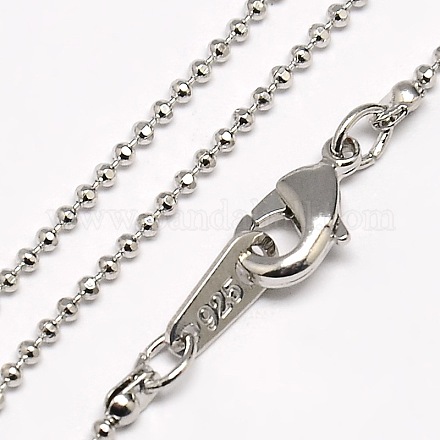 Brass Ball Chain Necklaces MAK-P003-29P-1