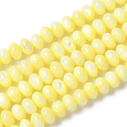 Нити бусин из натуральных пресноводных ракушек SSHEL-C013-07C-1