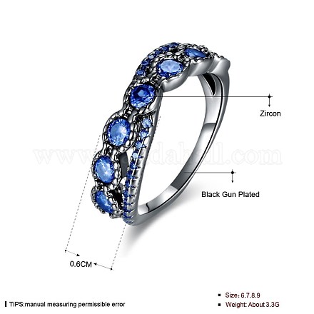Модные женские латунные кольца RJEW-BB27523-9C-1