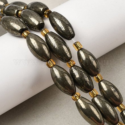 Природного пирита бисер нитей&nbsp;G-Z131-A01-02-1