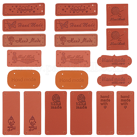 Gorgecraft PU Leather Labels DIY-GF0003-21-1