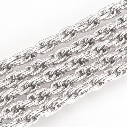 304 cadenas de cuerda con textura de acero inoxidable CHS-Q002-14-1