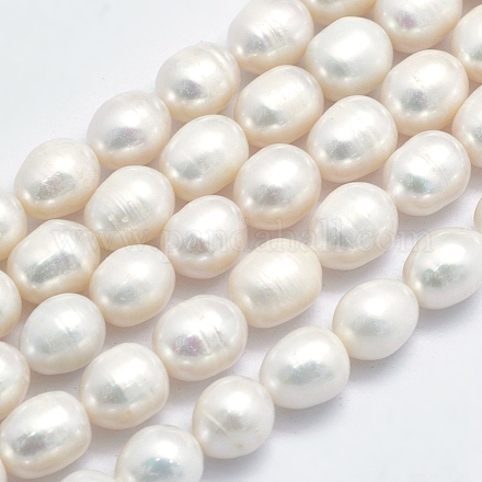 Brins de perles de culture d'eau douce naturelles PEAR-K003-26B-1