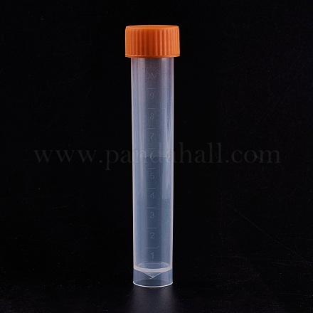 Clear Graduated Tube Plastic Bead Containers CON-WH0039-01B-10ml-1