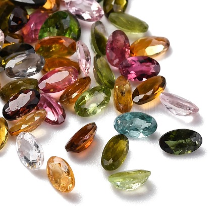 Facettierte natürliche Turmalin-Cabochons G-I295-05C-11A-1