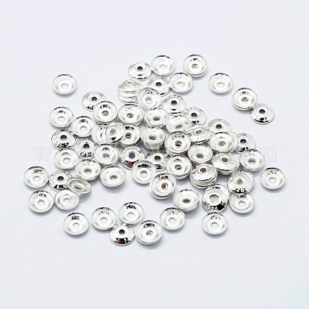 925 Sterling Silber Perlenkappen STER-G022-06S-4mm-1