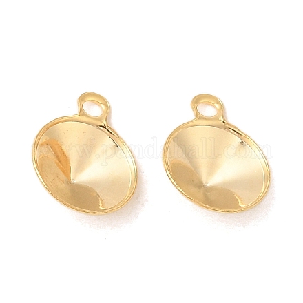 Ионное покрытие (ip) 304 нержавеющая сталь подвеска заостренная задняя часть со стразами STAS-U025-05A-G-1