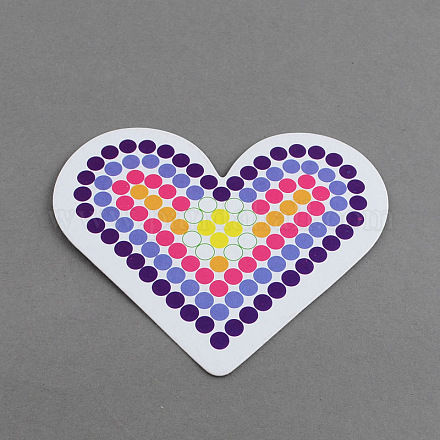 Сердца поделки hama бисер бусины картонные шаблоны X-DIY-S002-15A-1