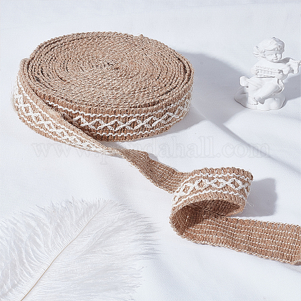 1 рулон плоских кружевных лент из мешковины&nbsp;OCOR-LP0001-22-1