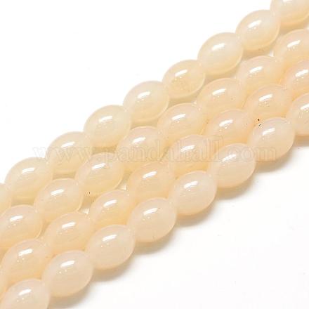 Chapelets de perles en verre peint DGLA-S115-8x6mm-Y42-1