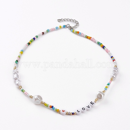 Semences de verre colliers de perles NJEW-JN03290-02-1