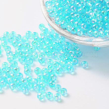 Eco-Friendly Transparent Acrylic Beads PL730-7-1