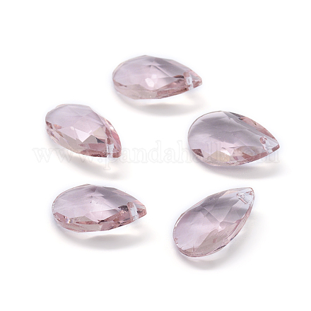 Faceted Glass Pendants GLAA-F069-S-A02-1