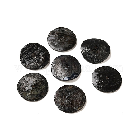 Окрашенные распылением натуральные бусины из ракушек акойя X-SHEL-M021-11-1